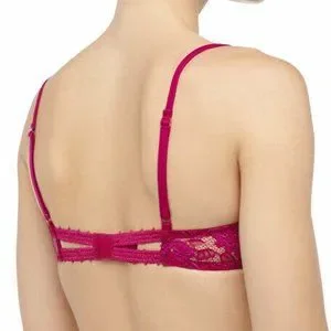 Soutien-gorge Balconnet La Perla Maharani Taille 38B - Dentelle Magenta - Neuf Avec étiquettes